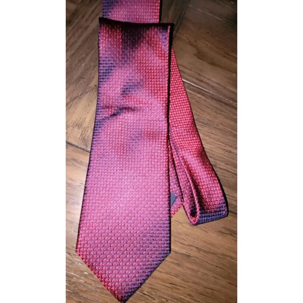 Christmas Holiday Tie Red Silk 100% Christmas Red‎ Long 59